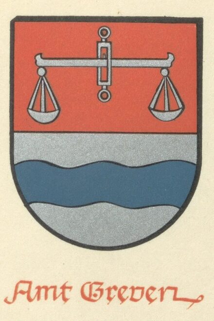 Das erste Wappen des Amtes Greven