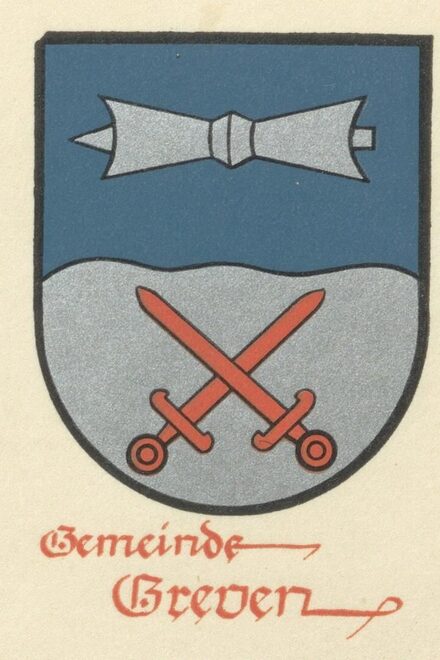 Das Wappen des Greven-Dorf