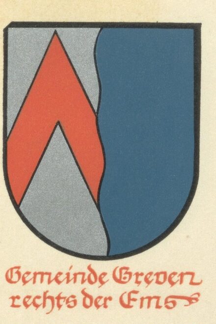Das Wappen für Greven rechts der Ems