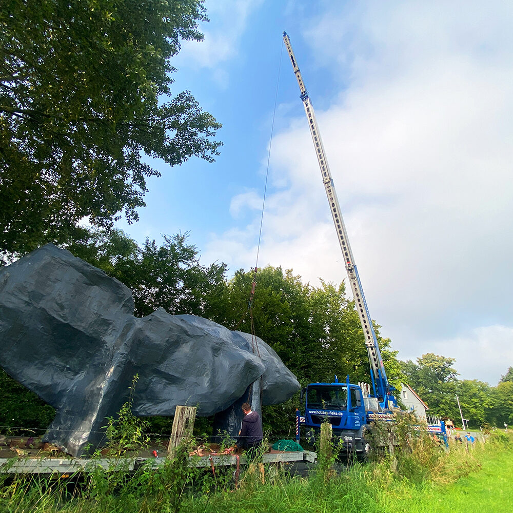 endless - Anlieferung der Walfluken in Greven am 05.09.2024