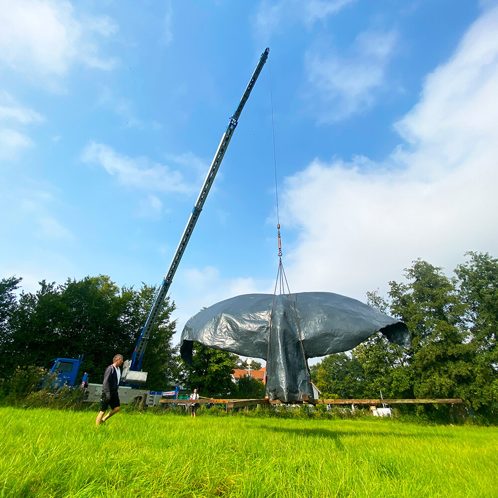 endless - Anlieferung der Walfluken in Greven am 05.09.2024