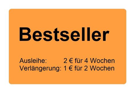 Bestseller / Ausleihe 2 € für 4 Wochen