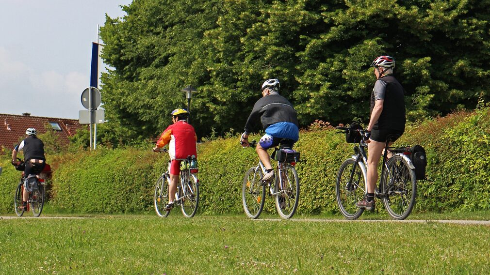 Die LandArt-Fahrradtour führt zu Grevens Kunst