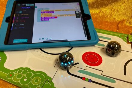 Ozobots und Tablet